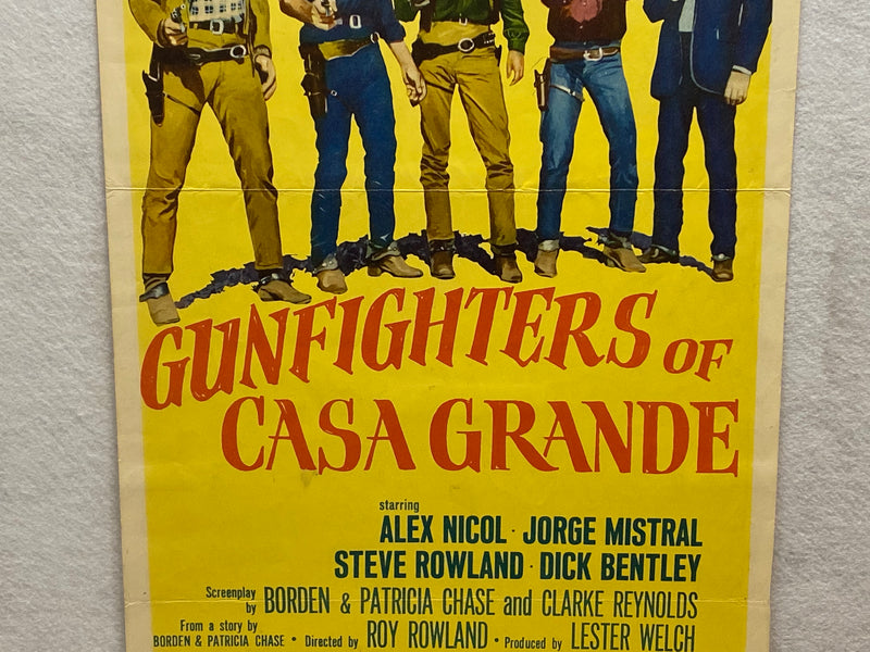1964 Gunfighters of Casa Grande Insert 14 x 36 Movie Poster Alex Nicol   - TvMovieCards.com