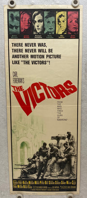 1963 The Victors Insert 14x36 Movie Poster Vince Edwards, Albert Finney   - TvMovieCards.com