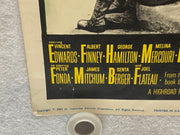 1963 The Victors Insert 14x36 Movie Poster Vince Edwards, Albert Finney   - TvMovieCards.com