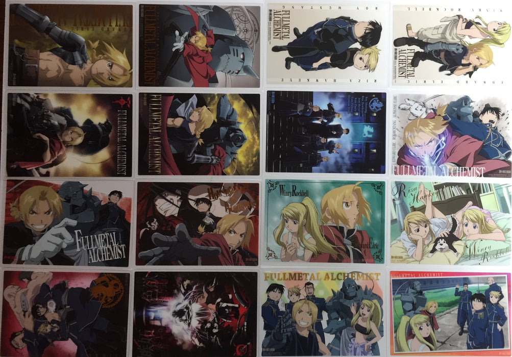 Fullmetal Alchemist Jumbo Cell Card Set 16 Cards plus Header card Bandai   - TvMovieCards.com