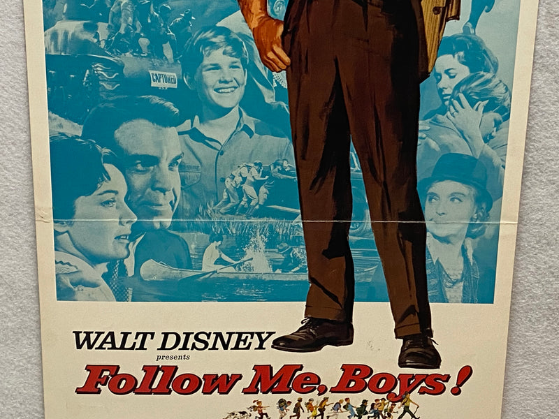 1966 Follow Me, Boys! Insert 14x36 Movie Poster Fred MacMurray, Vera Miles   - TvMovieCards.com