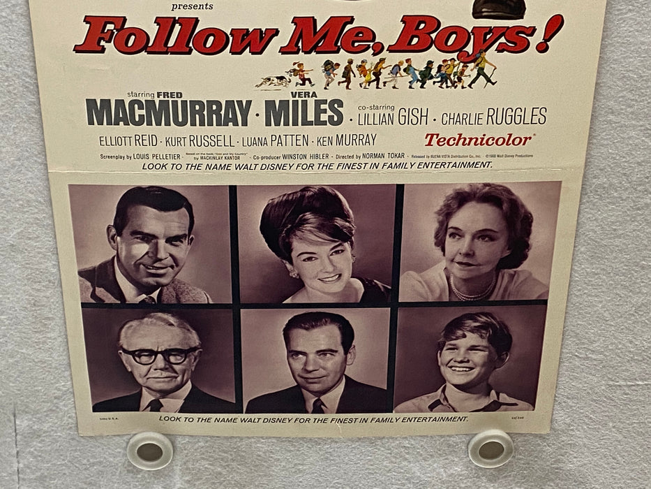 1966 Follow Me, Boys! Insert 14x36 Movie Poster Fred MacMurray, Vera Miles   - TvMovieCards.com