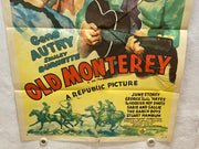 Old Monterey Original 1SH Movie Poster Gene Autry, Smiley Burnette, June Storey   - TvMovieCards.com