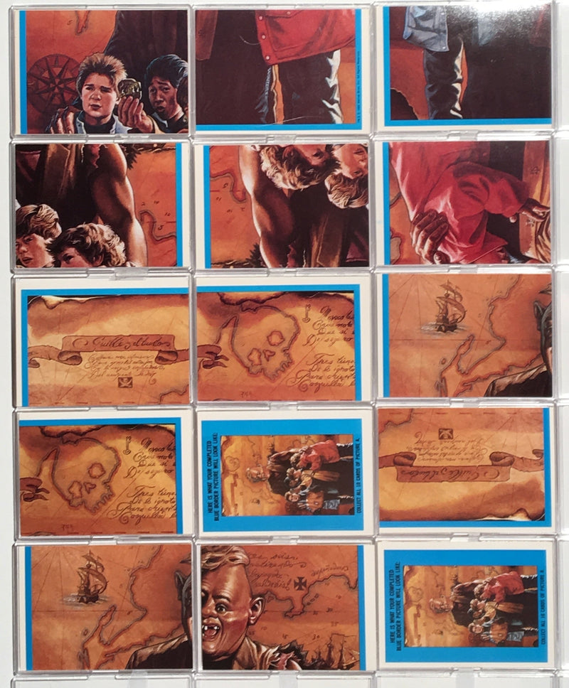 Goonies Movie Vintage Sticker Card Set 15 Sticker Cards 1985 Topps   - TvMovieCards.com