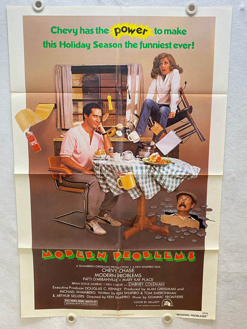 1981 Modern Problems Original 1SH Movie Poster 27 x 41 Chevy Chase D'Arbanville   - TvMovieCards.com