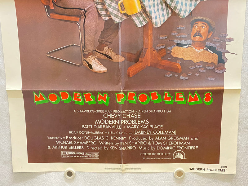 1981 Modern Problems Original 1SH Movie Poster 27 x 41 Chevy Chase D'Arbanville   - TvMovieCards.com