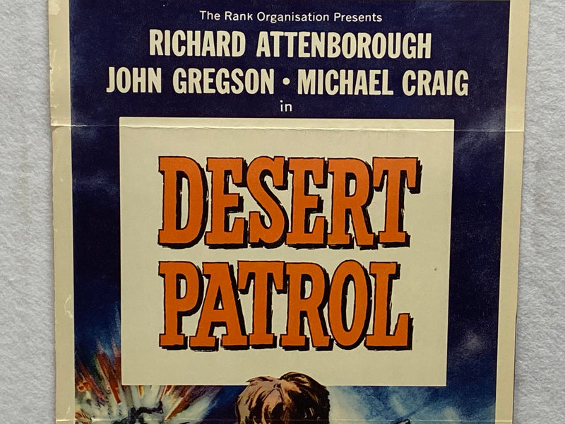 1962 Desert Patrol Insert 14 x 36 Movie Poster Richard Attenboroug   - TvMovieCards.com