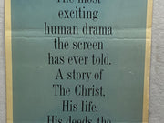 1961 King of Kings Life of Jesus Christ Insert 14 x 36 Movie Poster Jeffrey Hunt   - TvMovieCards.com
