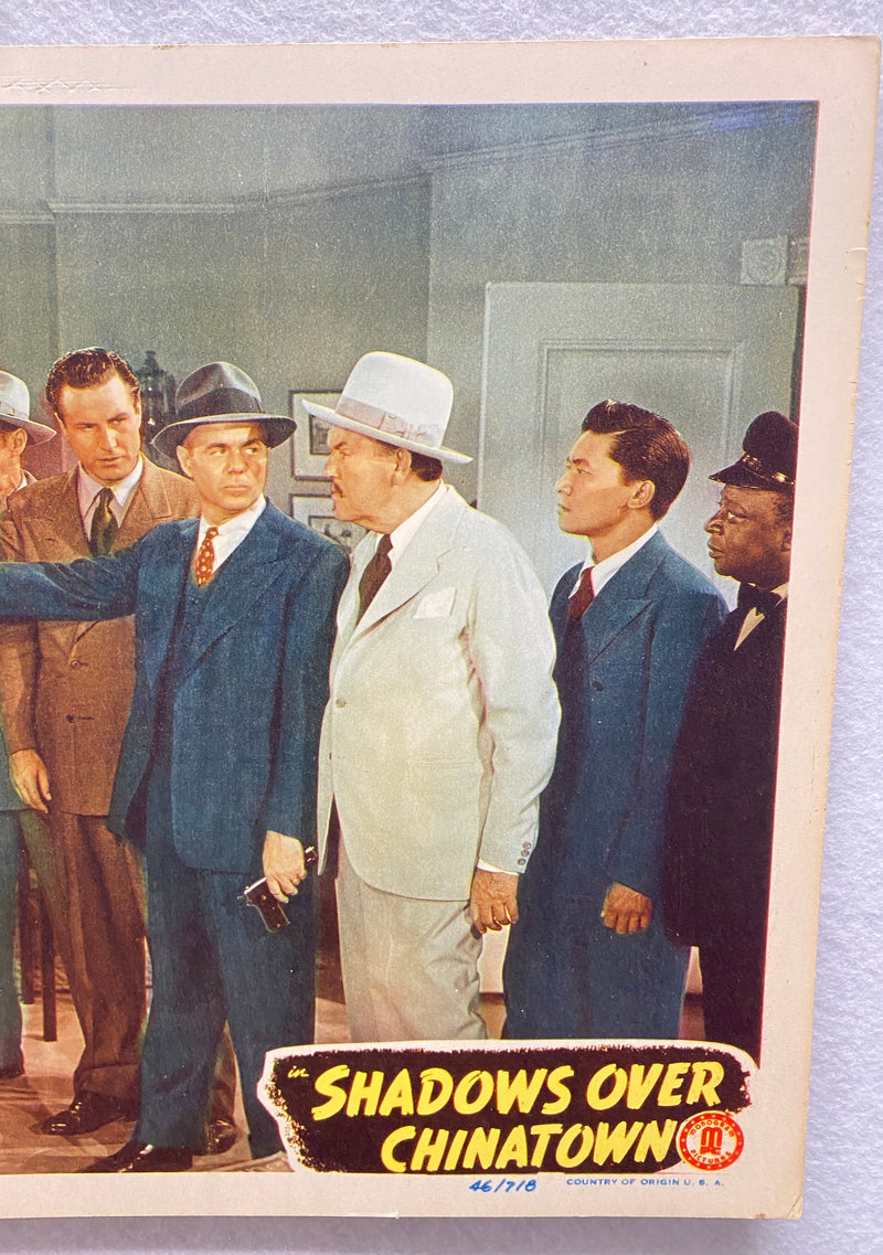 Original Charlie Chan - Shadows Over Chinatown Lobby Card #5 Sidney Toler Mantan   - TvMovieCards.com