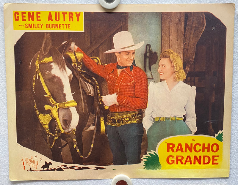 1940R Rancho Grande Lobby Card Set of (8) 11x14 Gene Autry Smiley Burnette June   - TvMovieCards.com
