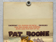 1961 All Hands on Deck Window Card Movie Poster 14 x 22 Pat Boone, Buddy Hackett   - TvMovieCards.com