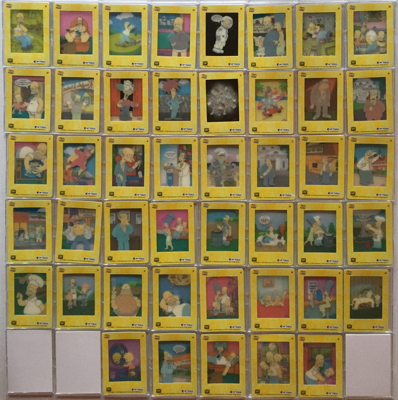 Simpsons Filmcardz Series 2 Base Card Set 45 Filmcards Artbox 2003 - TvMovieCards.com