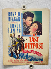 1951 The Last Outpost Window Card Movie Poster 14 x 17 Ronald Reagan   - TvMovieCards.com