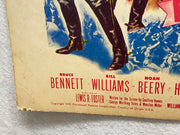 1951 The Last Outpost Window Card Movie Poster 14 x 17 Ronald Reagan   - TvMovieCards.com