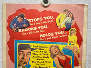 1953 Vice Squad Window Card Movie Poster 14x17 Edward Robinson Paulette Goddard   - TvMovieCards.com