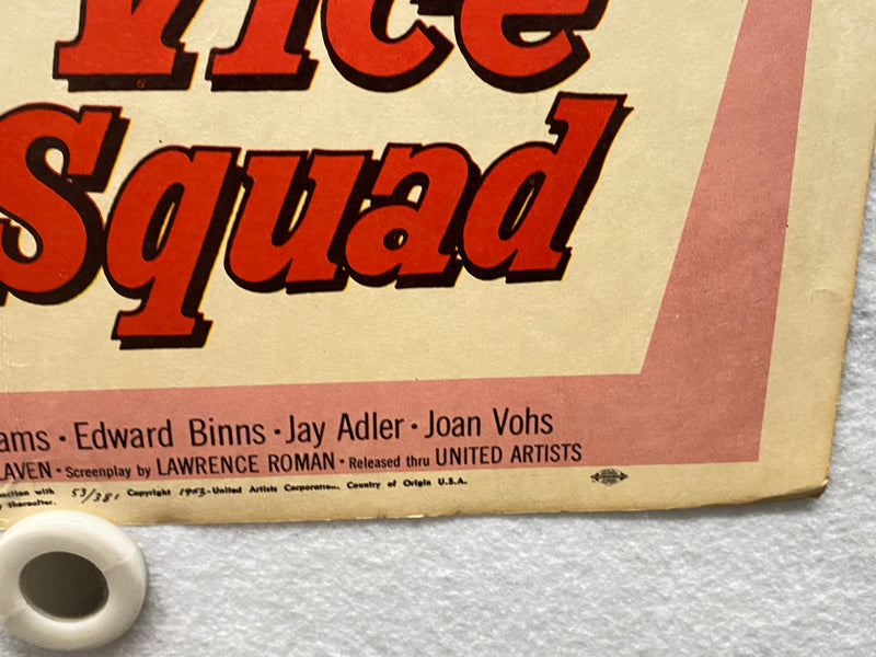 1953 Vice Squad Window Card Movie Poster 14x17 Edward Robinson Paulette Goddard   - TvMovieCards.com