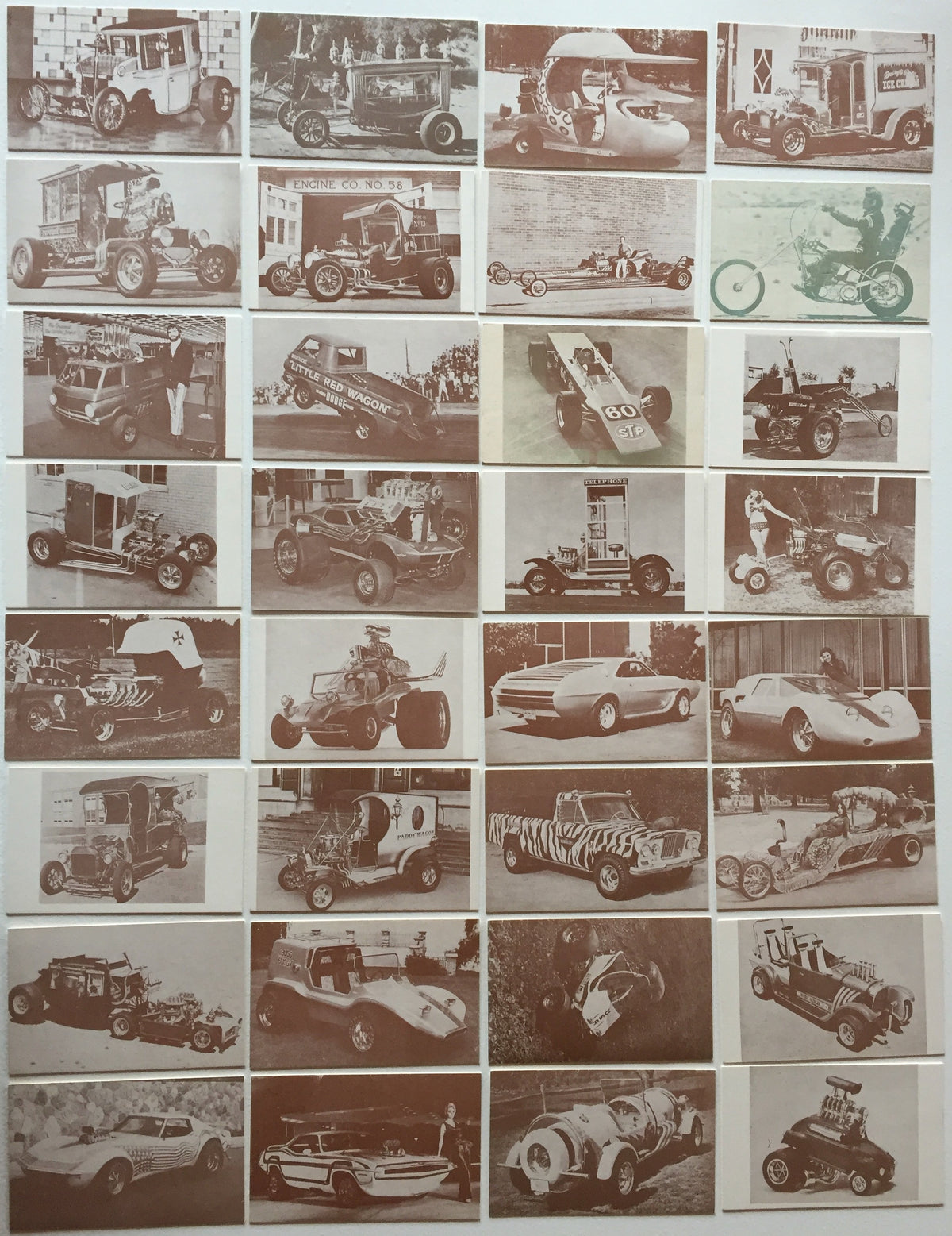 Hot Rods and Customs Car Exhibit Card Set 32 Cards 1972 — TvMovieCards.com