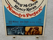 1968 Nobody's Perfect Insert 14 x 36 Movie Poster Doug McClure, Nancy Kwan   - TvMovieCards.com