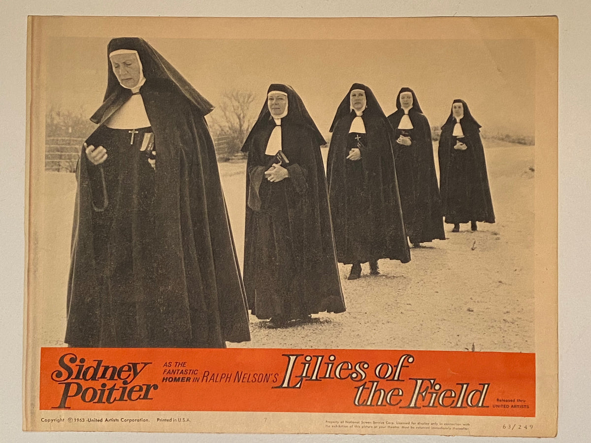 1963 Lilies of the Field #7 Lobby Card 11x14 Sidney Poitier, Lilia Ska ...