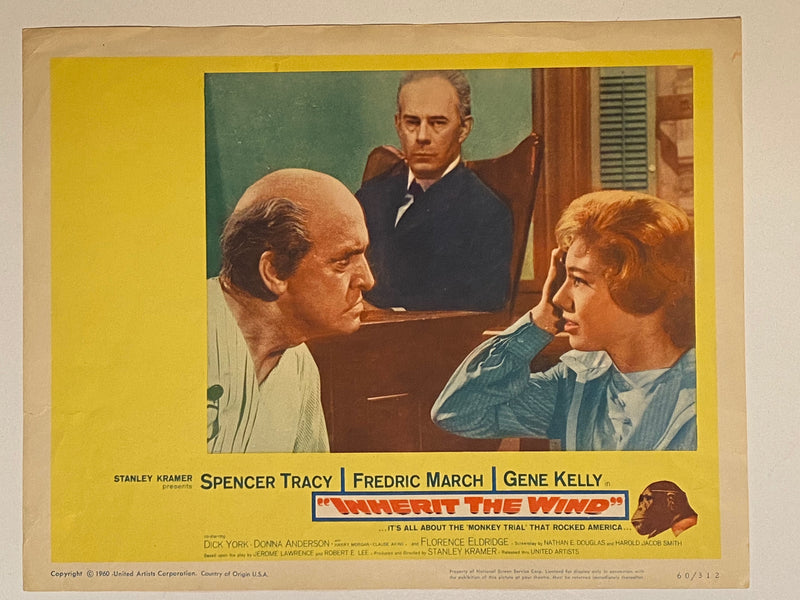 1960 Inherit the Wind #2 Lobby Card 11x14 Spencer Tracy Fredric March Gene Kelly   - TvMovieCards.com