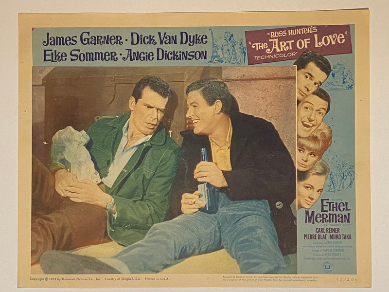 1965 The Art of Love #1 Lobby Card 11x14 James Garner, Dick Van Dyke   - TvMovieCards.com