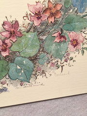 Mary Vincent Bertrand "Hand-Made Wreath" Limited Edition Signed Print   - TvMovieCards.com