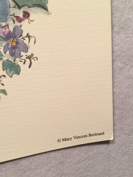 Mary Vincent Bertrand "Hand-Made Wreath" Limited Edition Signed Print   - TvMovieCards.com