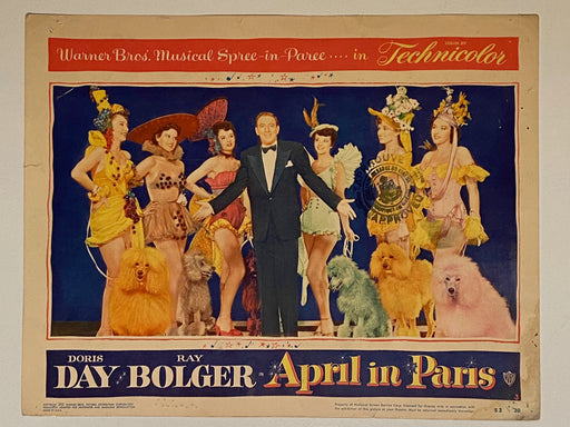 1952 April in Paris #3 Lobby Card 11 x 14  Doris Day, Ray Bolger, Claude Dauphin   - TvMovieCards.com