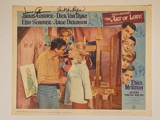 1965 The Art of Love #3 11x14 Lobby Card 2 Autographs James Garner Dick Van Dyke   - TvMovieCards.com