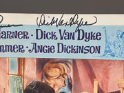 1965 The Art of Love #3 11x14 Lobby Card 2 Autographs James Garner Dick Van Dyke   - TvMovieCards.com