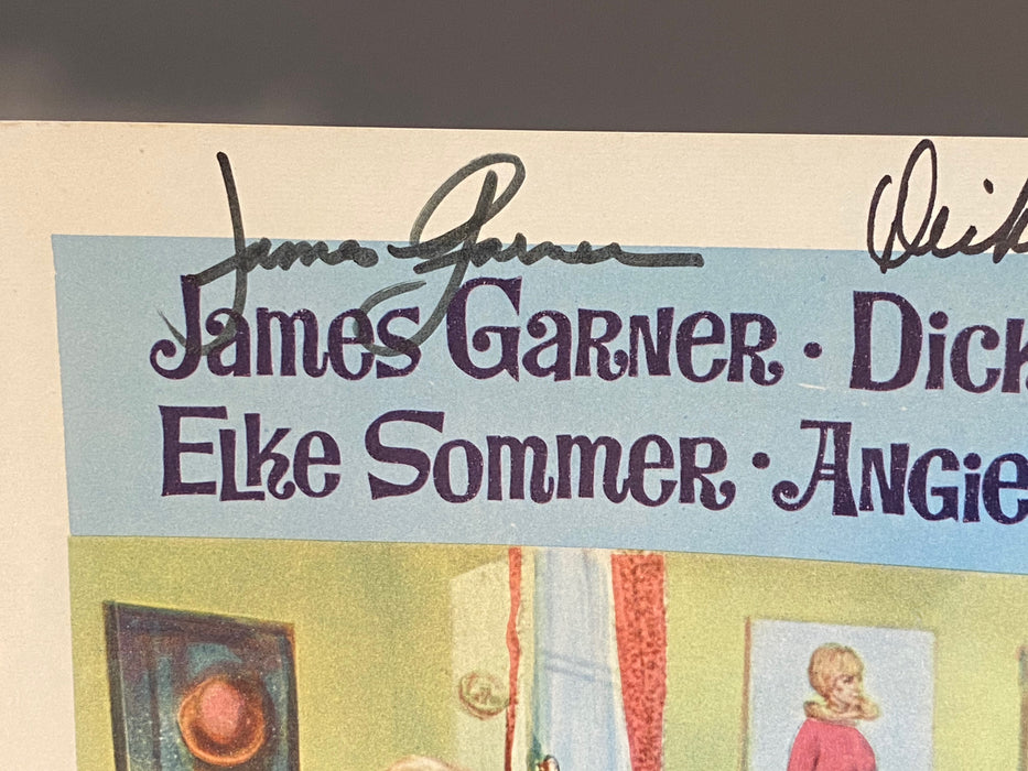 1965 The Art of Love #4 11x14 Lobby Card 2 Autographs James Garner Dick Van Dyke   - TvMovieCards.com