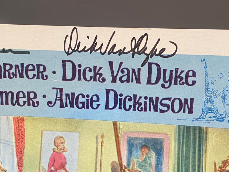 1965 The Art of Love #4 11x14 Lobby Card 2 Autographs James Garner Dick Van Dyke   - TvMovieCards.com