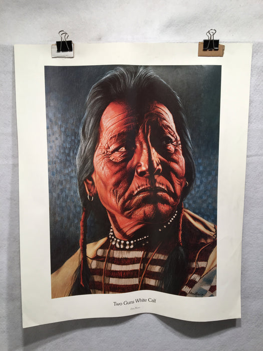 Don Marco "Two Guns White Calf" Limited Edition Print Native American   - TvMovieCards.com