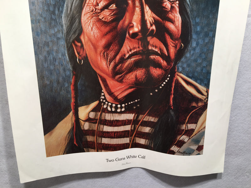 Don Marco "Two Guns White Calf" Limited Edition Print Native American   - TvMovieCards.com