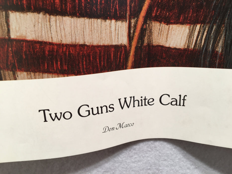 Don Marco "Two Guns White Calf" Limited Edition Print Native American   - TvMovieCards.com