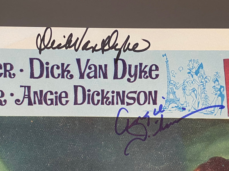 1965 The Art of Love #7 11x14 Lobby Card 3 Autographs James Garner Dick Van Dyke   - TvMovieCards.com