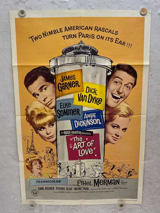 1965 The Art of Love 1Sh Movie Poster 27 x 41  James Garner, Dick Van Dyke   - TvMovieCards.com