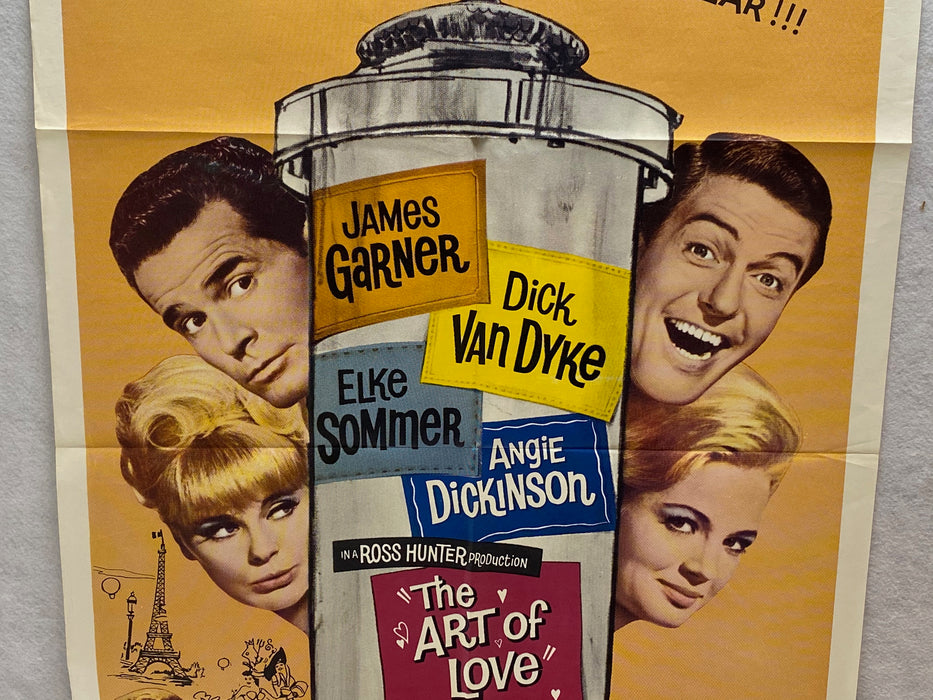 1965 The Art of Love 1Sh Movie Poster 27 x 41  James Garner, Dick Van Dyke   - TvMovieCards.com