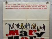 1963 Mary, Mary 1Sh Movie Poster 27 x 41  Debbie Reynolds, Barry Nelson, Diane M   - TvMovieCards.com