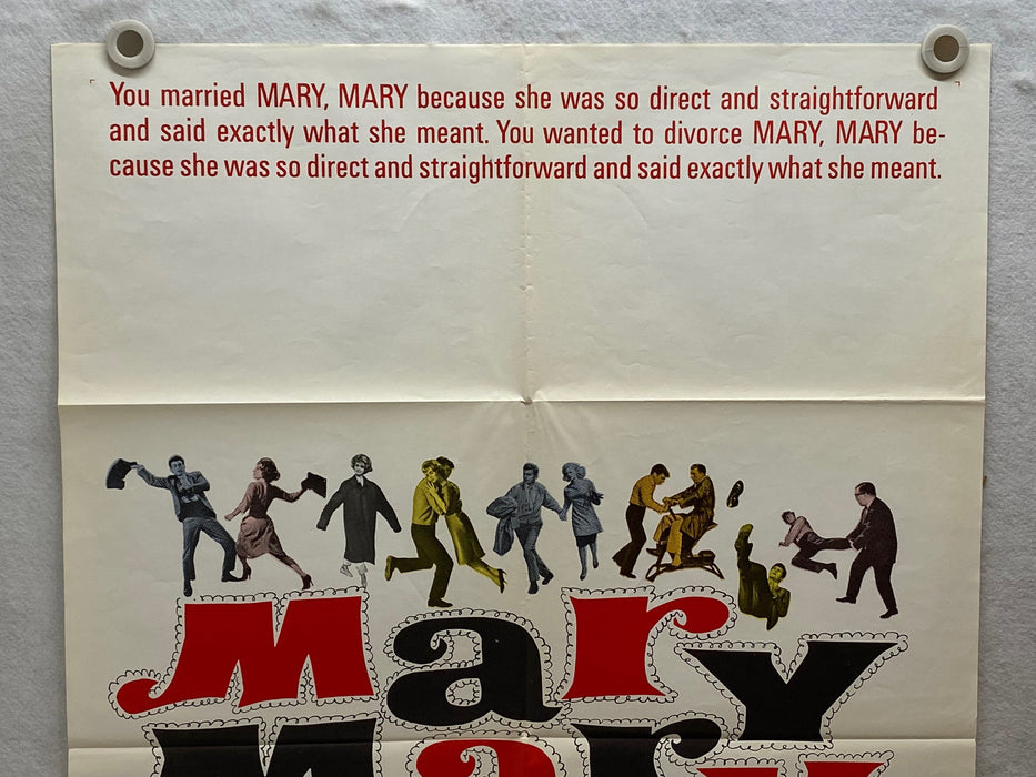 1963 Mary, Mary 1Sh Movie Poster 27 x 41  Debbie Reynolds, Barry Nelson, Diane M   - TvMovieCards.com