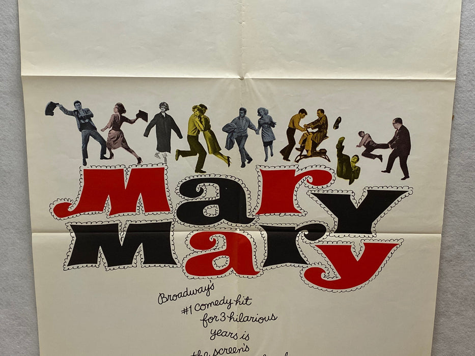 1963 Mary, Mary 1Sh Movie Poster 27 x 41  Debbie Reynolds, Barry Nelson, Diane M   - TvMovieCards.com