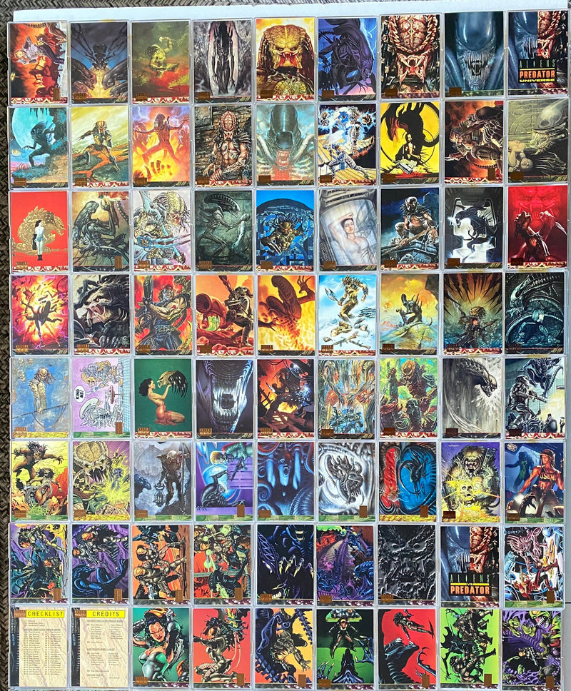 1995 Aliens Predator Universe Trading Card Base Set of 72 Cards Topps - TvMovieCards.com