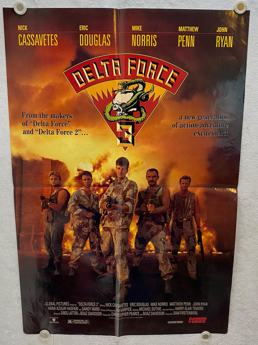 1991 Delta Force 3 1SH Movie Poster 27 x 40 Nick Cassavetes, Eric Douglas   - TvMovieCards.com