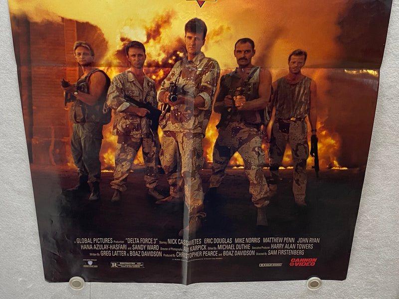 1991 Delta Force 3 1SH Movie Poster 27 x 40 Nick Cassavetes, Eric Douglas   - TvMovieCards.com