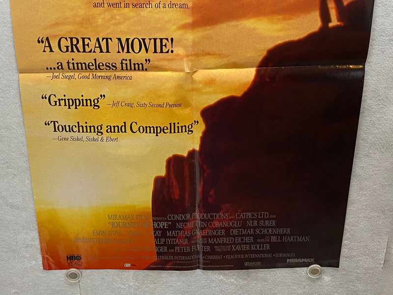 1990 Journey of Hope 1SH Movie Poster 27 x 37  Necmettin Çobanoglu, Nur Sürer   - TvMovieCards.com