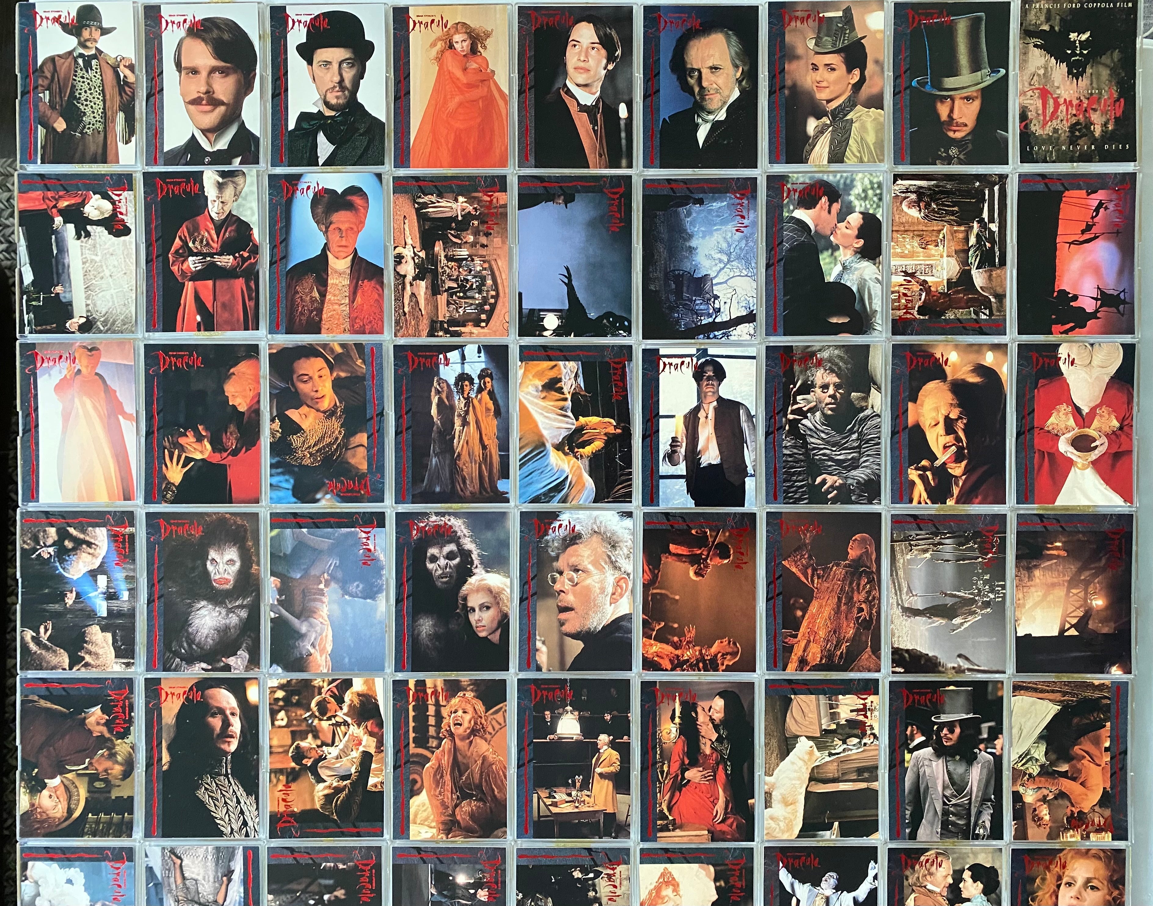 Dracula topps カード　1〜100 フルコンプ　Vintage 映画 1992 Bram Stoker's Dracula (Movie) Trading Card Base Set of 100