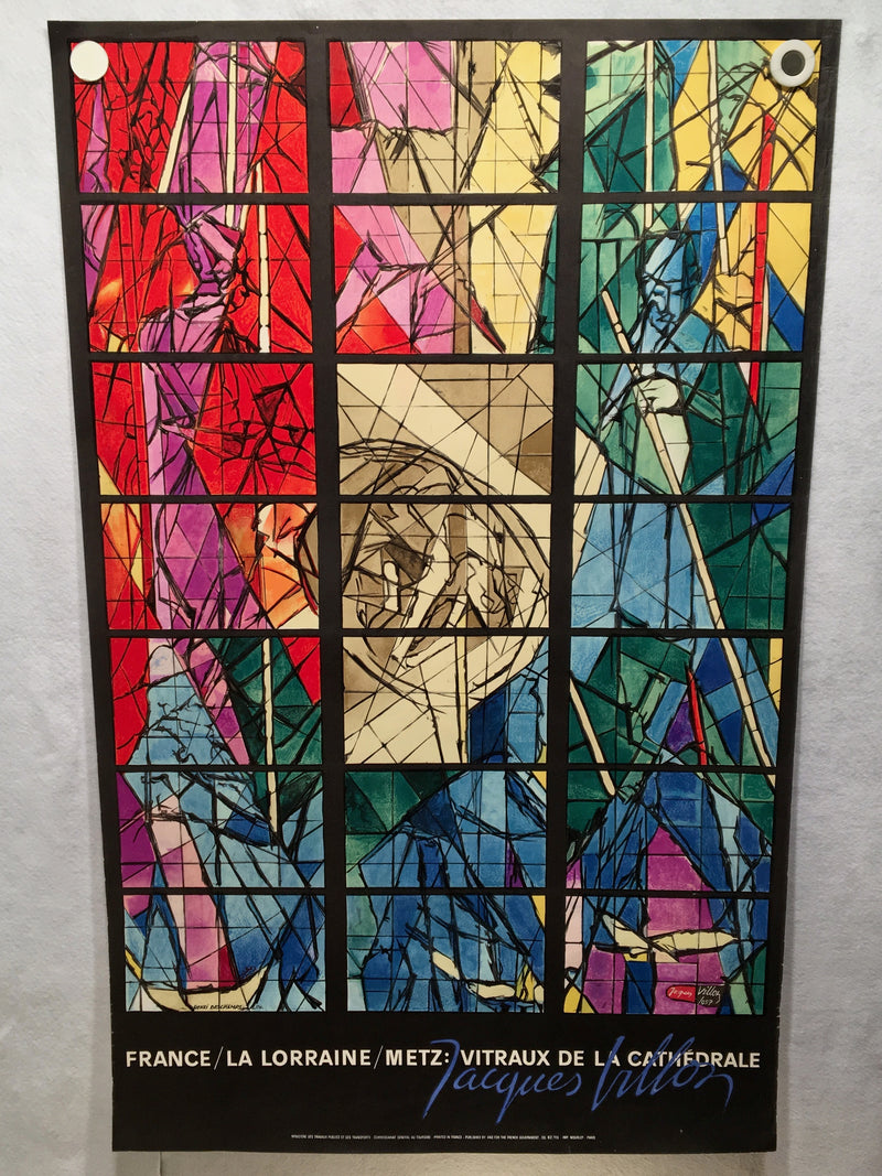 Original 1962 Jacques Villon Vitraux de la Cathedrale Lithograph Poster - Mourlo   - TvMovieCards.com
