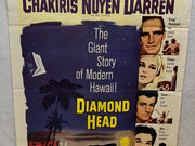 1962 Diamond Head 1SH Movie Poster 27 x 41 Charlton Heston, Yvette Mimieux, Geor   - TvMovieCards.com