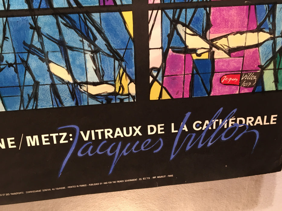 Original 1962 Jacques Villon Vitraux de la Cathedrale Lithograph Poster - Mourlo   - TvMovieCards.com