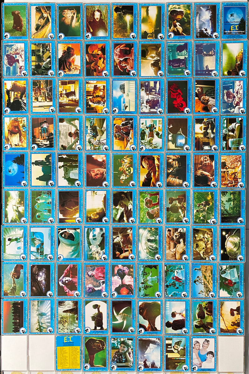 1982 E.T. The Extra-Terrestrial Movie Vintage Trading Base Card Set 87/87 OPC   - TvMovieCards.com